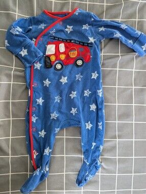 John Lewis fire engine stars romper